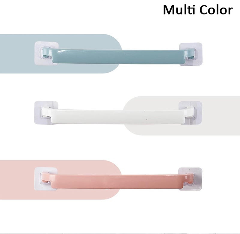 V2H Bathroom Hand Towel Holder No Drill Single Towel Rod Rack Hanging Bath Towel Shelf Bathroom Towel Hanger for Hotel Home(Set of 2) - Image 4