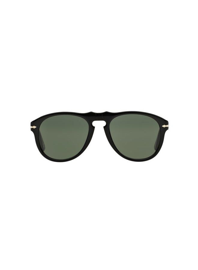 Persol Men's Green Crystal Lens Sunglasses 52-20-135 mm, PO0649, Black, One Size - Image 1