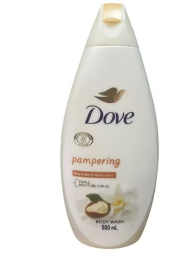Dove Purely Pampering Shea Butter And Warm Vanilla Body Wash 500 ML - Image 2