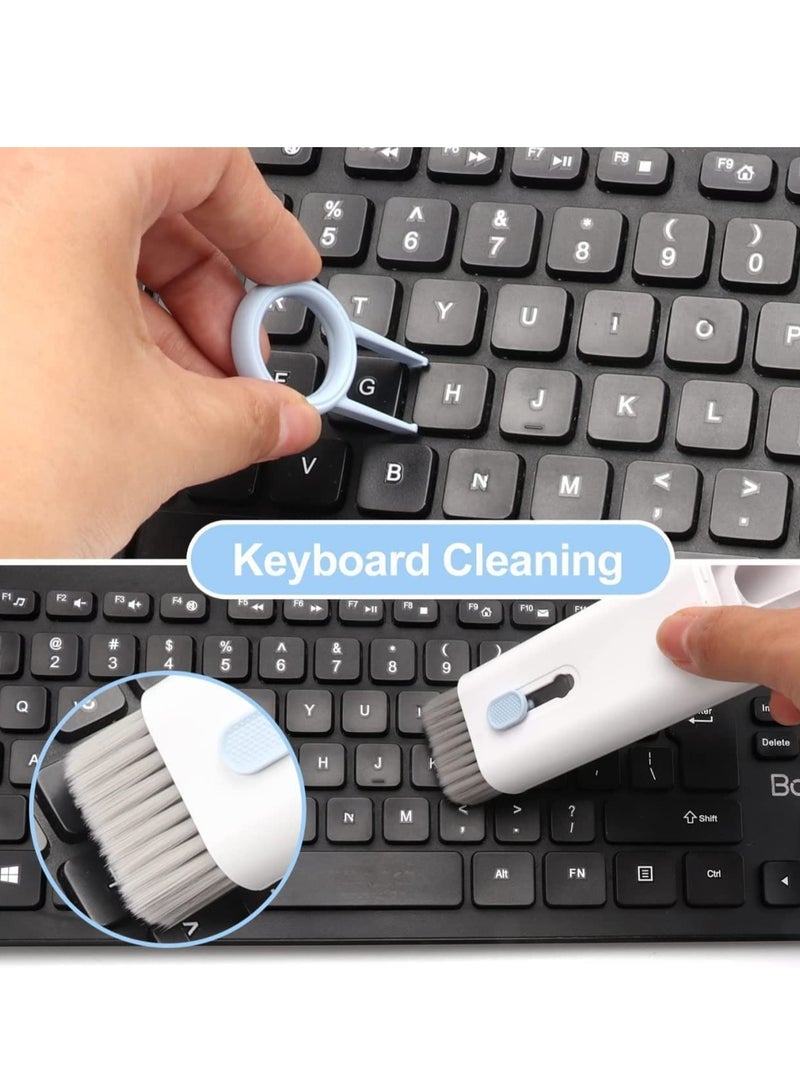 7 in 1 Portable Electronics Cleaner Kit for Airpods Earphones Laptop Monitor Screen and Keyboard Blue - Image 4