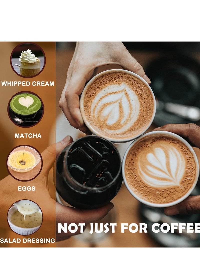 نجوى صانعة رغوة كهربائية محمولة باليد تعمل بالبطارية، خلاط مشروبات للكابتشينو، قهوة مضادة للرصاص، لاتيه وفرابيه وماتشا - Image 4