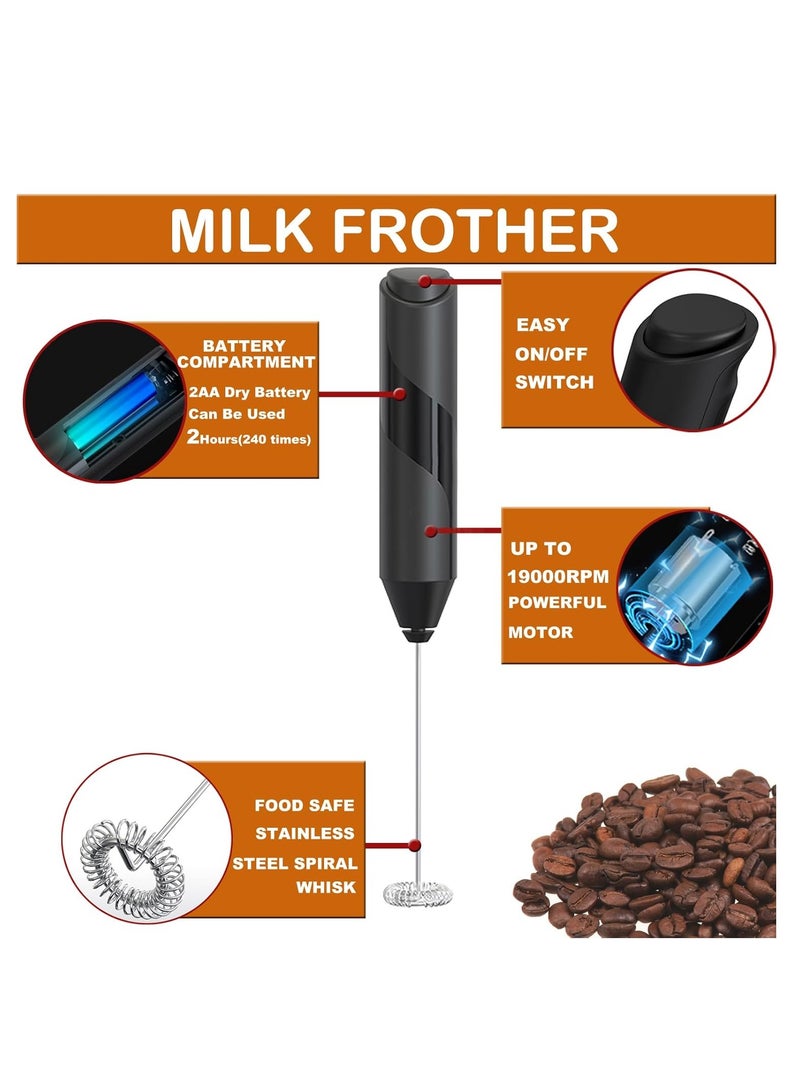 نجوى صانعة رغوة كهربائية محمولة باليد تعمل بالبطارية، خلاط مشروبات للكابتشينو، قهوة مضادة للرصاص، لاتيه وفرابيه وماتشا - Image 5
