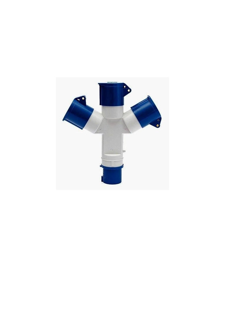 Industrial 3 PIN Plug to 3 Way Socket 220V 16 A  - Image 1