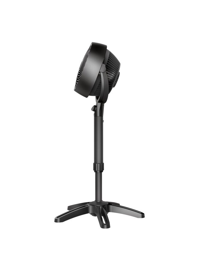 Vornado 683 Medium Pedestal Whole Room Air Circulator Fan 3 Speed Control Adjustable Standing Height 32 To 38 Inches Black  - Image 2