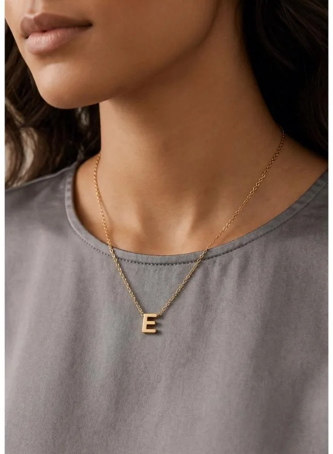 Rovaux  Initial E Pendant Necklace for Women | Best Price UAE