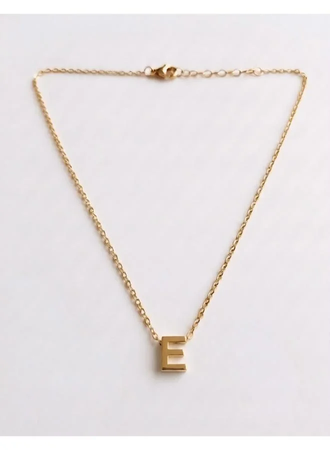 روفو Initial E Pendant Necklace