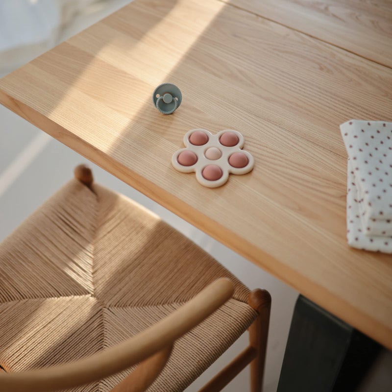 mushie Frigg Rope SilkySoft Silicone Baby Pacifier | Made in Denmark | BPA-Free (Olive/Sage, 0-6 Months) - Image 4