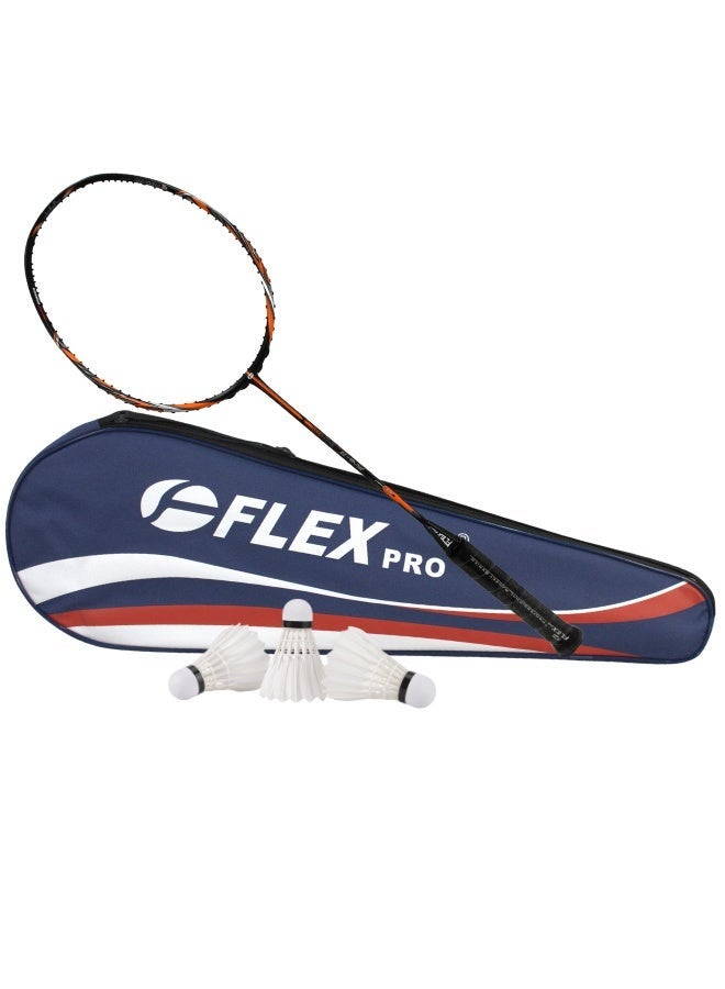 FLEX PRO PRO 10 | X-Chain Four-Dimensional Focus Defensive Series | Red |1 Racquet and 1 Bag - Image 1