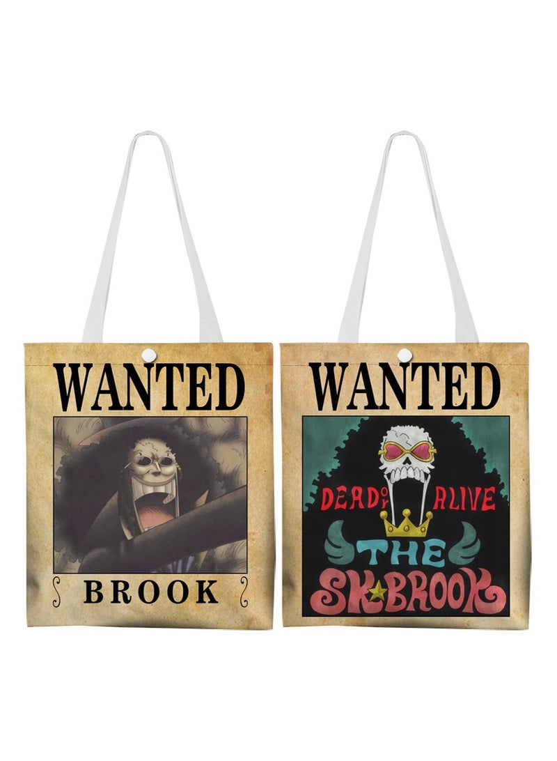 KUYING New ONE PIECE Cartoon Double sided Canvas Bag 