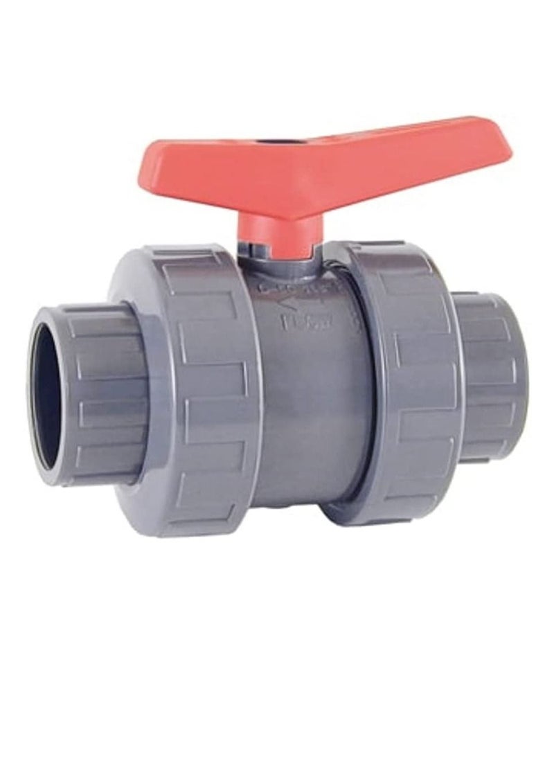 PVC Cepex PVC Heavy Duty Water Supply Pipe Fittings for Swimming Pool, Agriculture, Irrigation & Commercial Plumbing Use (75 MM, Union Ball Valve (Anti Block))  - Image 1