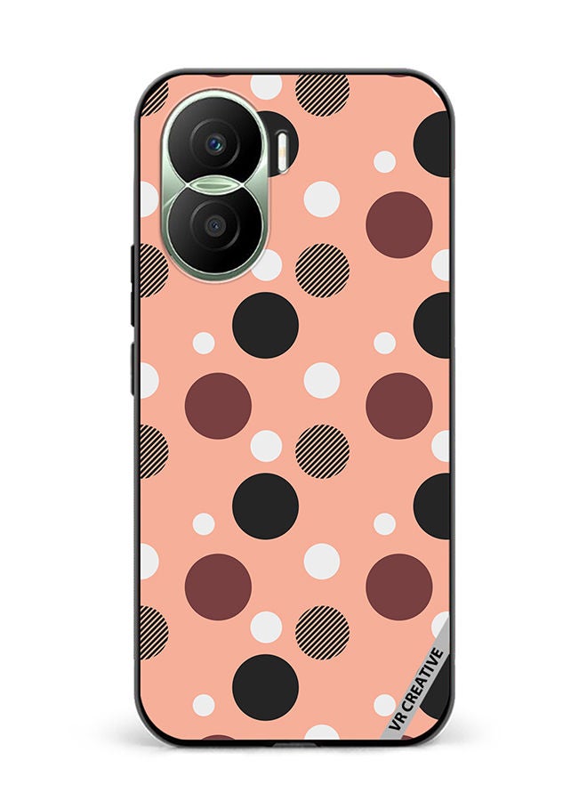 VR CREATIVE Protective Case Cover For Honor Play7T Pro A Seamless Dotted Pattern Design Multicolour - Image 1