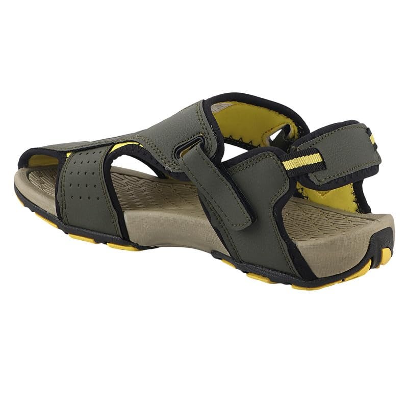 FUEL Neston Sandals Comfortable & Lightweight of Flexible & Breathable Stylish Casual Outdoor Footwear For Gents (Olive-7UK) - Image 3