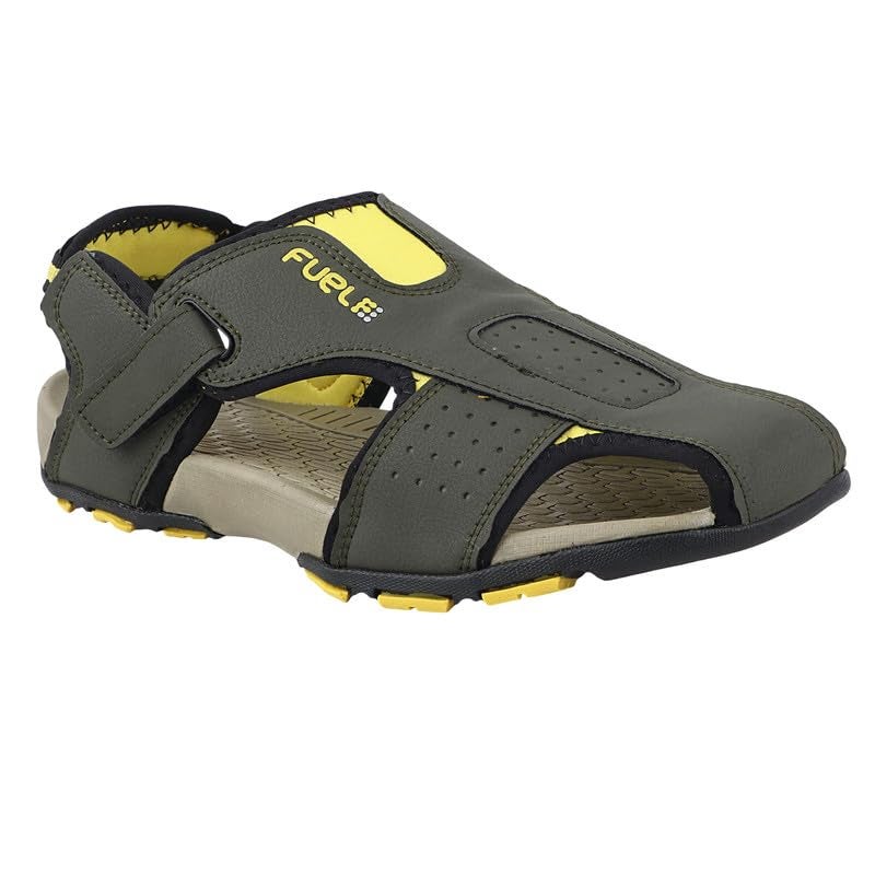 FUEL Neston Sandals Comfortable & Lightweight of Flexible & Breathable Stylish Casual Outdoor Footwear For Gents (Olive-7UK) - Image 1