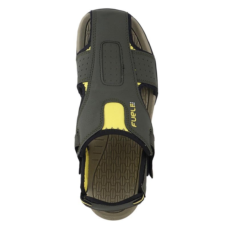 FUEL Neston Sandals Comfortable & Lightweight of Flexible & Breathable Stylish Casual Outdoor Footwear For Gents (Olive-7UK) - Image 4