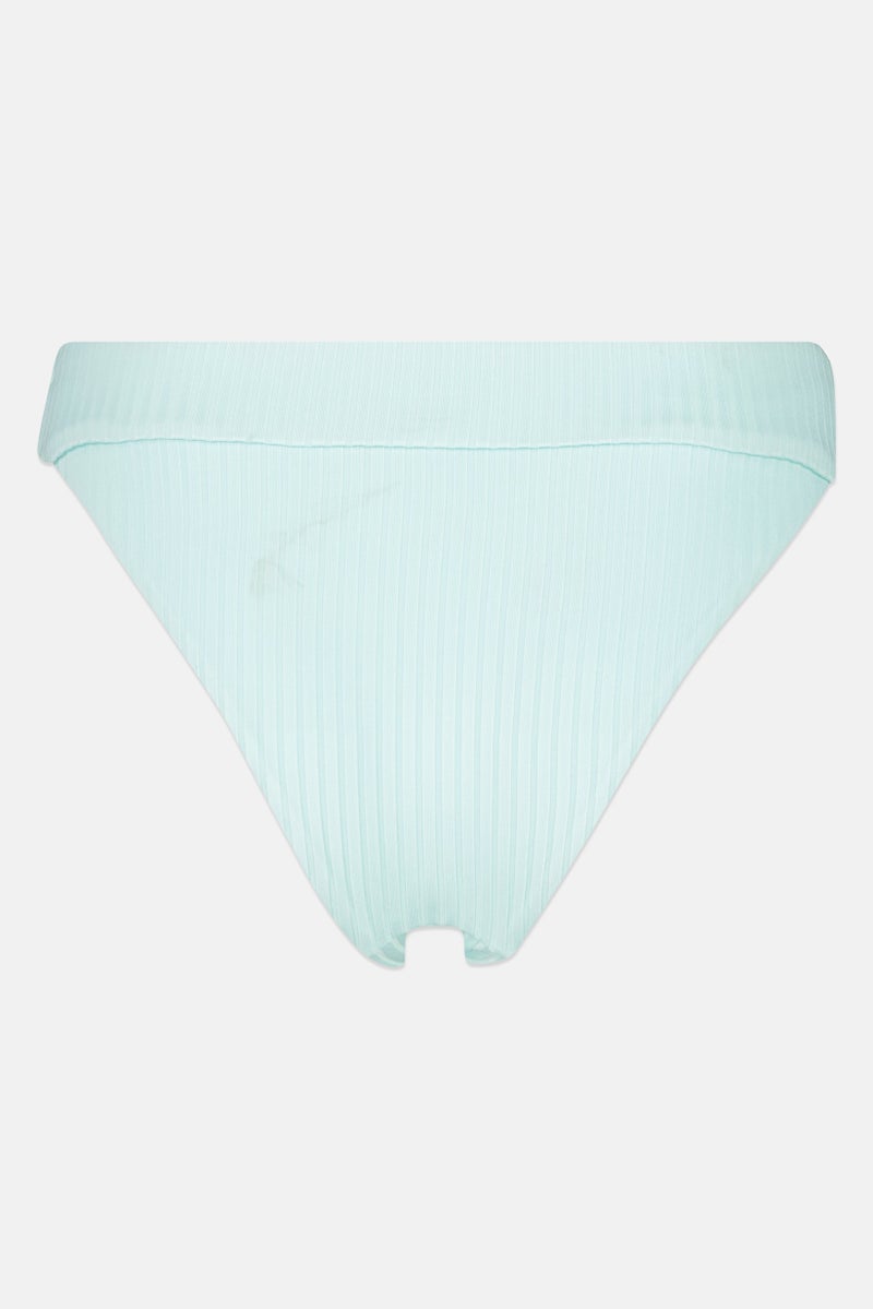 Reserved Women 1,Pc Ribbed Bikini Bottom, Turquoise - Image 2