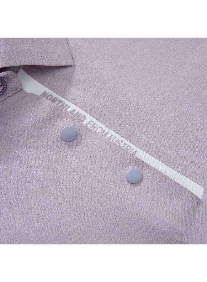 NorthLand New Women'S Sun Protection Quick-Drying Polo Shirt Outdoor Hiking Antibacterial Elastic Collar Short Sleeve T-Shirt - Image 5