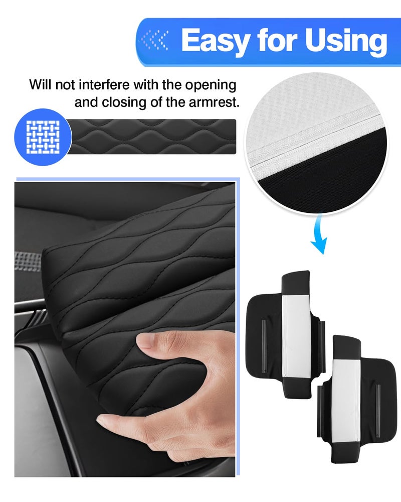 Autorder Center Console Cover for 2023-2025 2026 Mazda CX-50 CX50 Accessories Armrest Cover Leather Armrest Cushion Anti-Scratch Protector with Pockets - Image 5