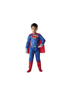 روبيز الزي الرسمي للأطفال من DC Justice League Superman، فستان فاخر لبطل السوبر 7-8 886504  - Image 1