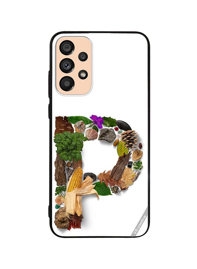 VR CREATIVE Protective Case Cover For Samsung Galaxy A72 Alphabet P Design Multicolour - Image 1