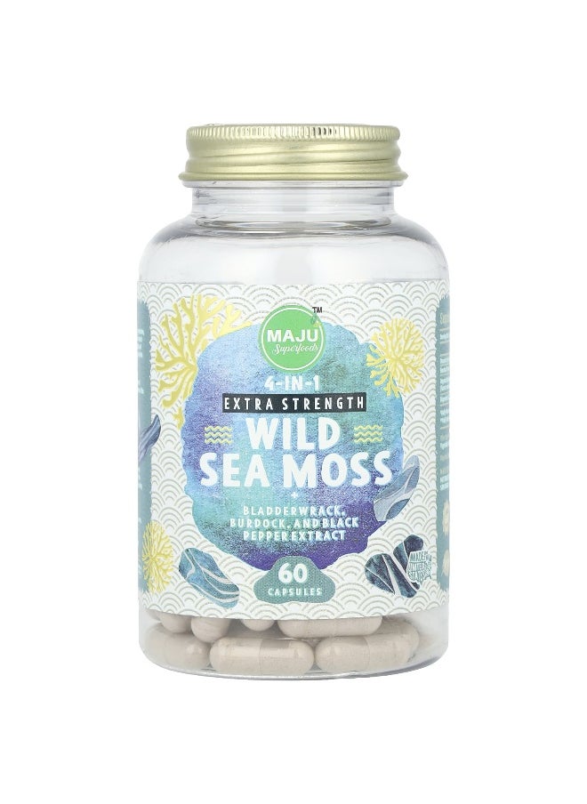 Maju Superfoods Maju Superfoods, Extra Strength Wild Sea Moss, 60 Capsules  - Image 1