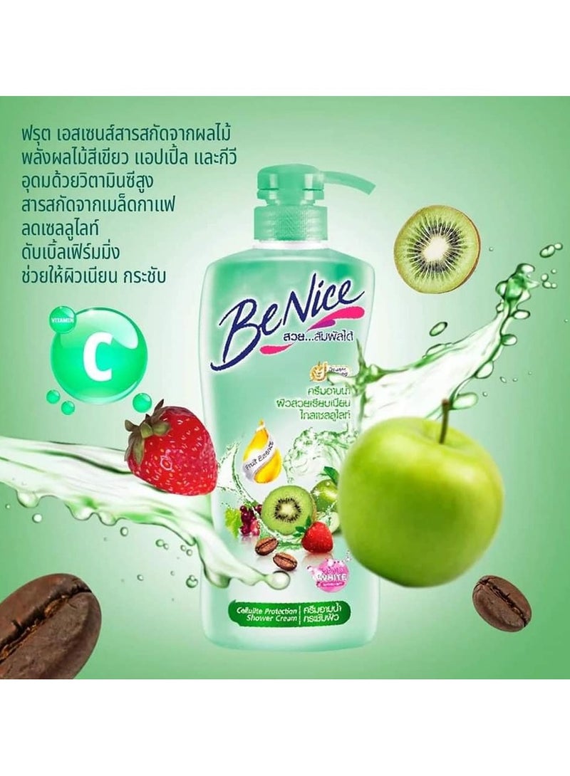 Be nice Shower Cream Fruit Essence Moisturizing, Gentle Cleansing & Soft Skin – 400ml - Image 3