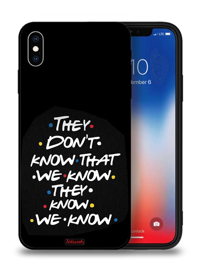 Tolwak Apple iPhone XS Max Protective Case They Dont Know What We Know They Know We Know - Image 1