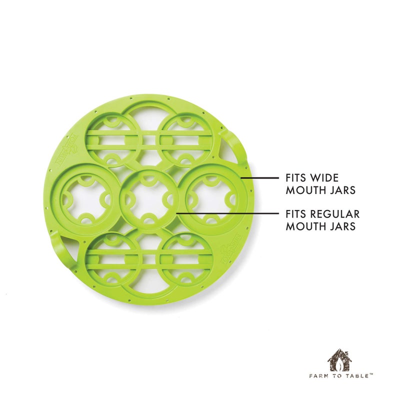 Farm to Table Dual Canning Rack, Nylon, Quart or Pint Sizes 11.5 x 11.5 x 2 - Image 4