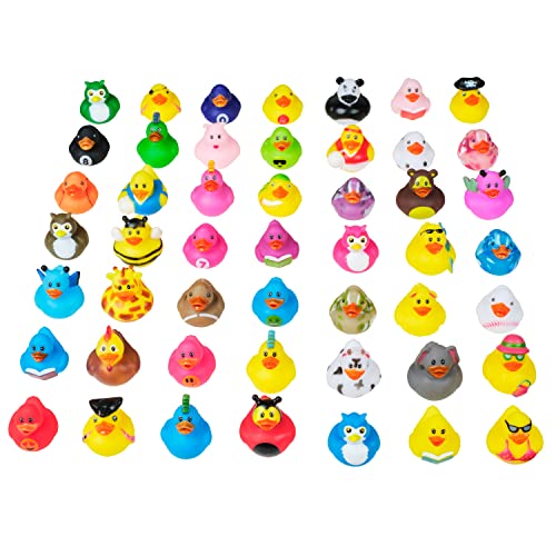 Kicko 2 inches Assorted Rubber Ducks in Bulk  25 Pack  Ducking Jeeps for Kids - Image 1