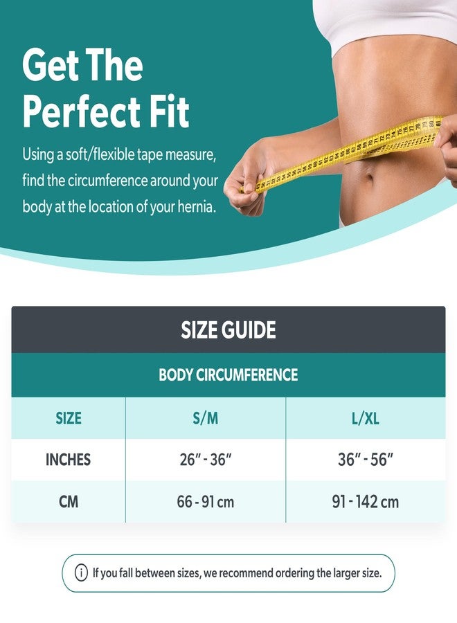 BraceAbility spandex Hernia Belt for Men & Women | Stomach Truss Binder with Compression Support Pad for Abdominal, Umbilical, Navel & Belly Button Hernias - L/XL (New & Improved) Fits 40"-60" - Image 2