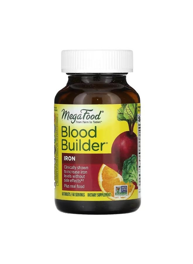 MegaFood Blood Builder Iron 60 Tablets  - Image 1