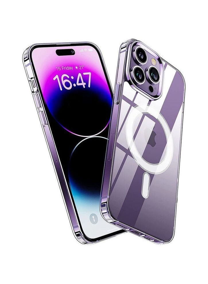 vesus iPhone 14 Pro Max Mag safe Crystal Clear Case 6.7 Inch, Anti-Yellowing, Multi Drop Protection and Wireless Charging Compatibility Transparent  - Image 1