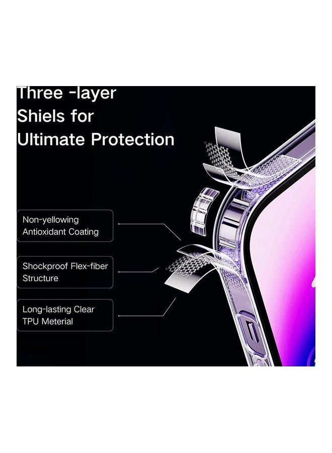 vesus iPhone 14 Pro Max Mag safe Crystal Clear Case 6.7 Inch, Anti-Yellowing, Multi Drop Protection and Wireless Charging Compatibility Transparent  - Image 3