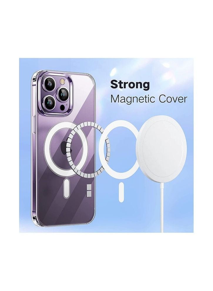 vesus iPhone 14 Pro Max Mag safe Crystal Clear Case 6.7 Inch, Anti-Yellowing, Multi Drop Protection and Wireless Charging Compatibility Transparent  - Image 2