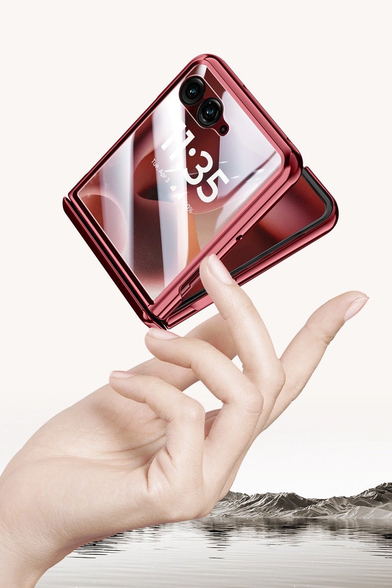 general for Motorola Razr 60 Ultra 2025 Magnetic Case Compatible with Mag-Safe & Hinges Protection & Built-in Front Screen Protector & Plated Frame Clear Thin Cover - Image 2