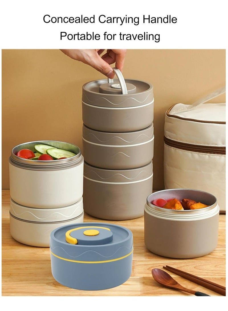 Oasisgalore Stainless Steel Leak Proof Insulated Lunch Box Lunch Container for Hot Food, Portable Storage with Lid  - Image 2
