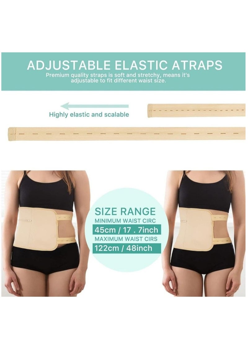 NIKITA.VIVI 2 in 1 Castor Oil Wrap Set for Waist and Neck Reusable Kit for Liver Adjustable Elastic Strap Aid Sleep Cotton Flannel & Soft Ties for Waist and Thyroid Neck  - Image 4