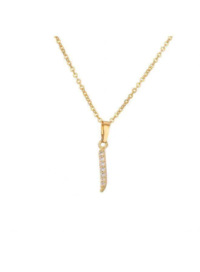 روفو Arabic Letter 'Alif' Necklace 18k Gold Plated