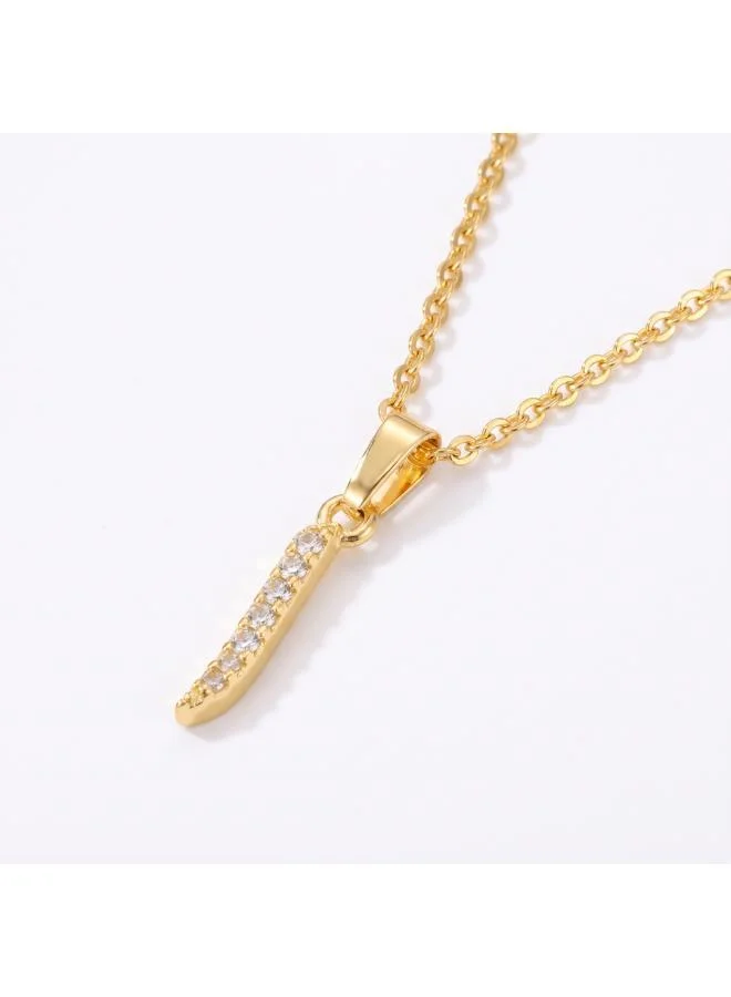 روفو Arabic Letter 'Alif' Necklace 18k Gold Plated