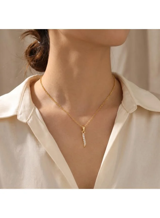 Rovaux  Arabic Letter 'Alif' Necklace 18k Gold Plated for Women | Best Price UAE