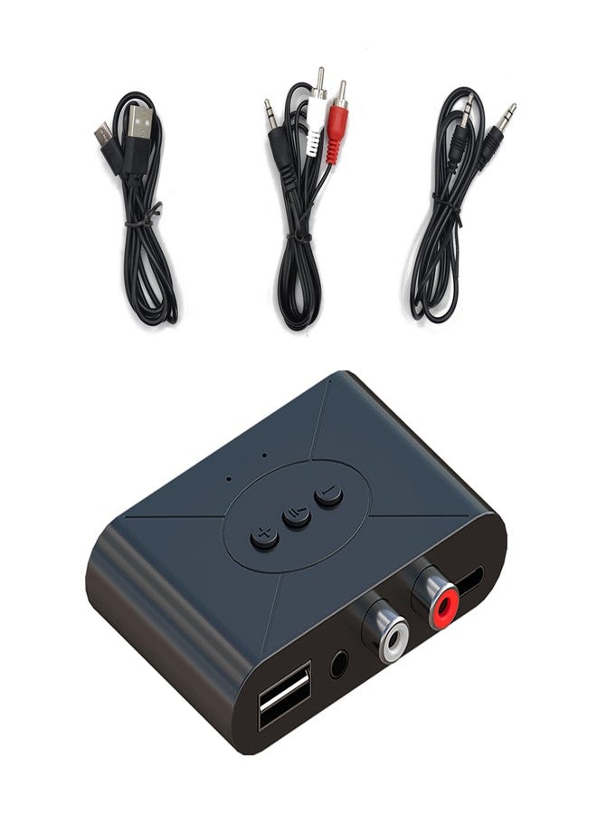 Xingbaichen Bluetooth 5.3 Audio Receiver Wireless RCA Bluetooth Adapter for Wireless Stereo Audio Receiver/Bluetooth to Aux Flash Drive/USB/One-Touch NFC Connection for Speakers and - Image 1