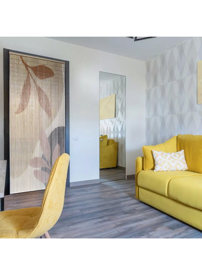 LUANCE Decorative Bamboo Beaded Door Curtain Multicolour 90 x 200 cm 5502760 - Image 5