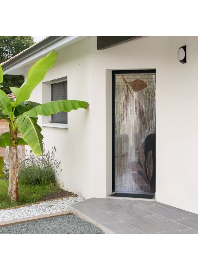 LUANCE Decorative Bamboo Beaded Door Curtain Multicolour 90 x 200 cm 5502760 - Image 3