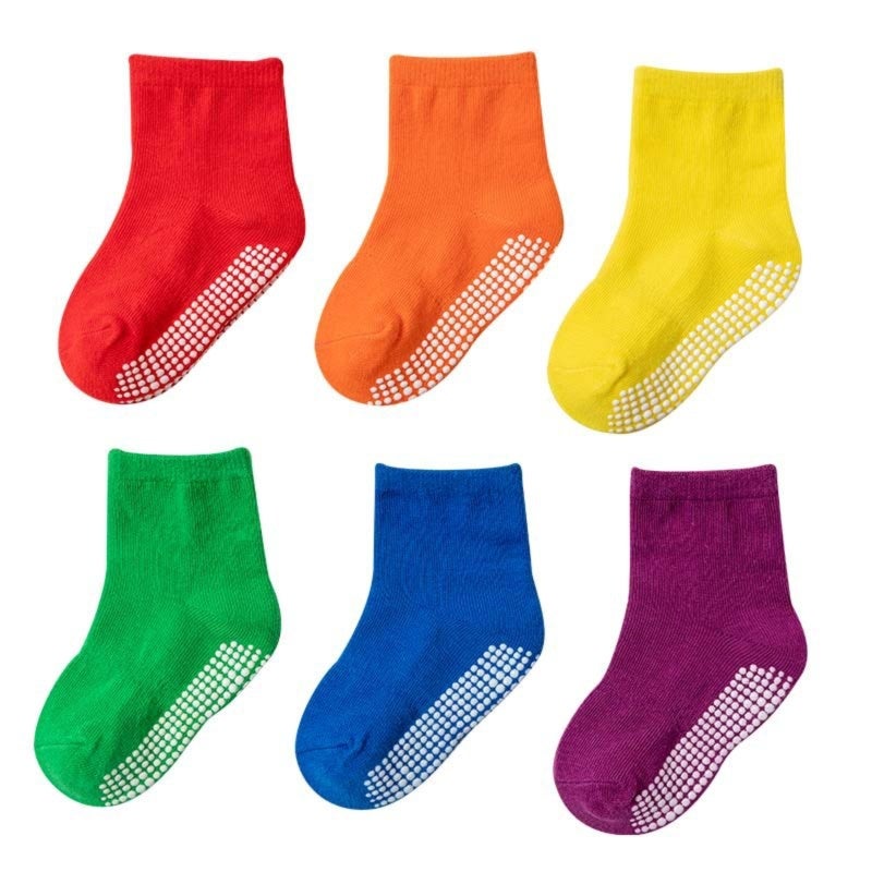 CBaby floor anti slip adhesive socks color 6PC S - Image 1