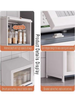 KLNAMAEAAN 3 Tier Multifunctional Kitchen & Bathroom Ultra-Narrow Bathroom Gap Storage Cabinet Rack  - Image 4