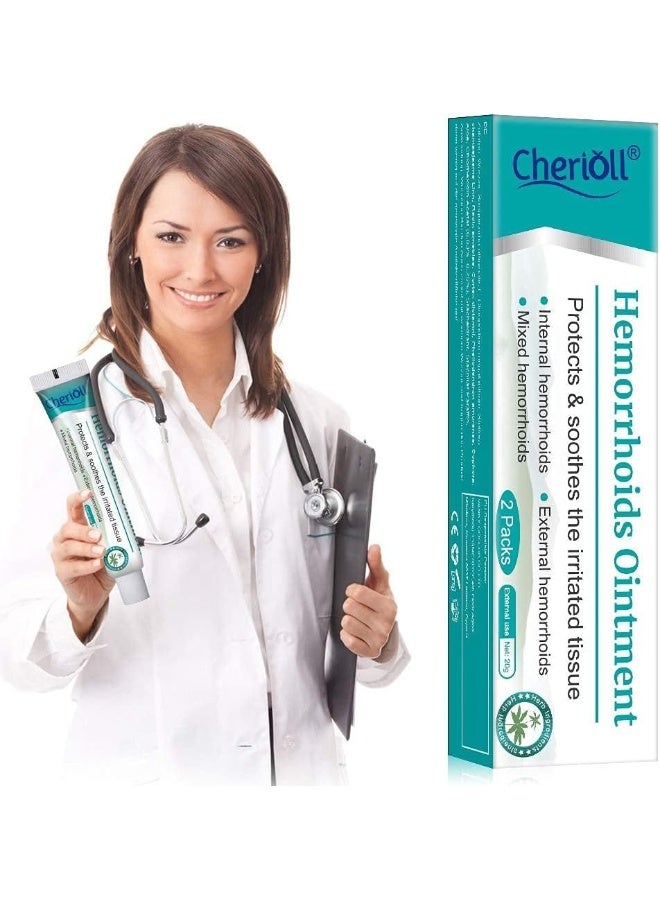 Cherioll Hemorrhoid Cream, Haemorrhoids Treatment - Cream Maximum Strength Relief, Natural for Healing, for Hemorrhoids Fissures Bleeding, Natural Fast Pain Relief Cream 20g*2 (Assistant tub 4Pcs) - Image 5