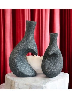 Generic Set of 2 decorative ceramic vases for the office and home  - Image 4