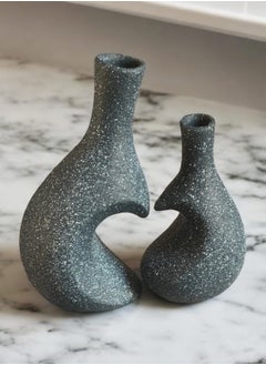 Generic Set of 2 decorative ceramic vases for the office and home  - Image 2