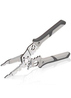 XBEY XBEY 5 in 1 Multifunctional Plier Set with 5 Interchangeable Tool Head Wire Stripper Crimping Plier Cable Cutter Electrician Scissor Linesman Plier Kit Special Cream Wire Stripper  - Image 5
