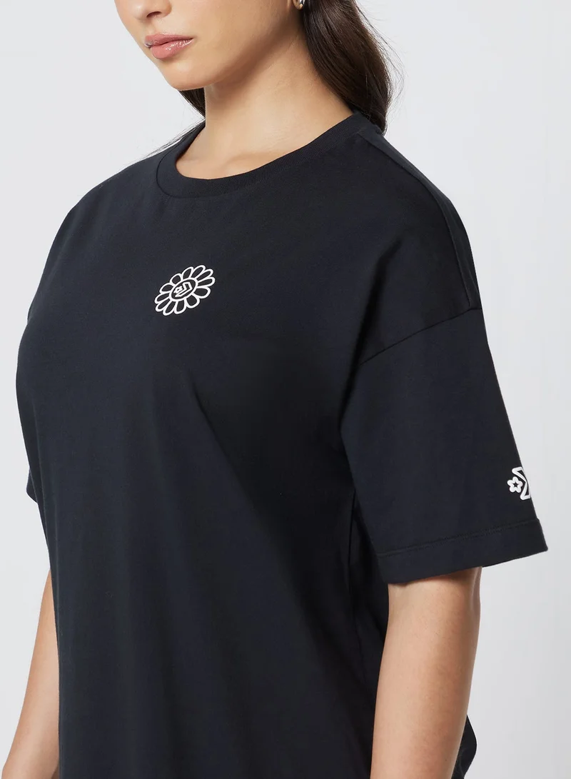 CONVERSE  Let’S Grow Doodle Graphic T-Shirt for Women | Best Price UAE