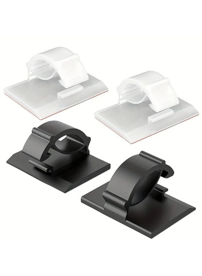 30 Pack Black Self Adhesive Cable Clips Organize And Conceal Cords Wires - Image 3